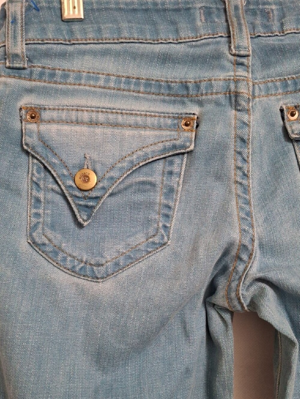 Hudson Jeans Light Blue Wide-Leg Flare Jeans - Picture 7 of 13